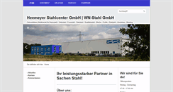 Desktop Screenshot of heemeyer-stahl.de